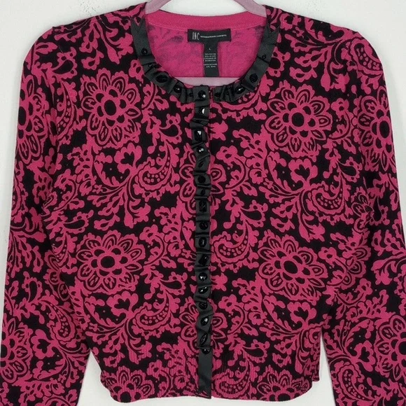 I.N.C. International Concepts Cropped Cardigan Size Large - Picture 2 of 7